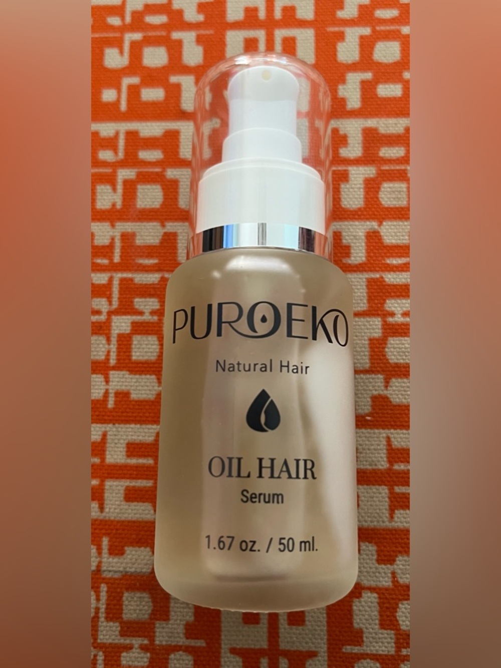 Natural Hair Oil Serum – White Bottle